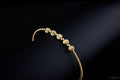 Beaded Snake Bangle - Gold