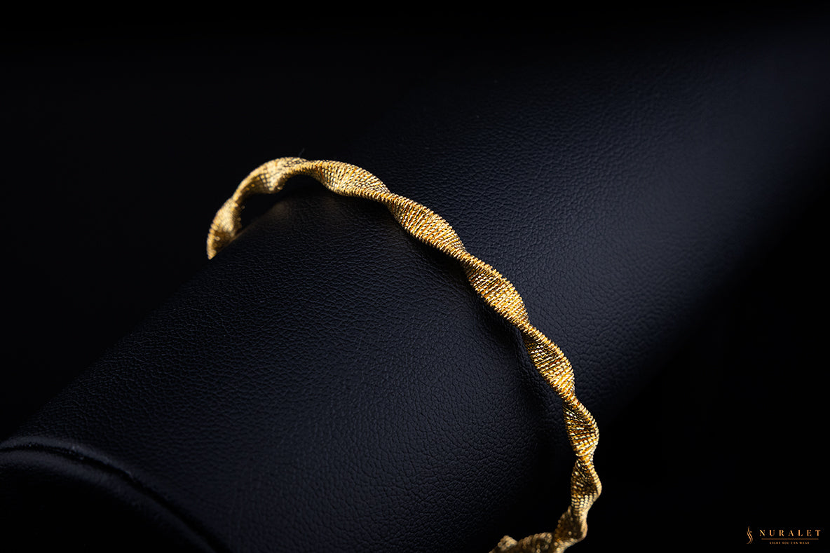 Twisted Mesh Bracelet - 14K Gold