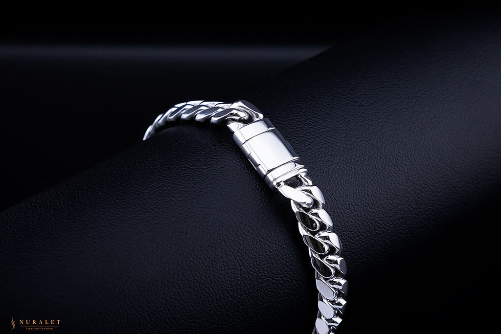 Heavy Miami Cuban Link Bracelet - Platinum