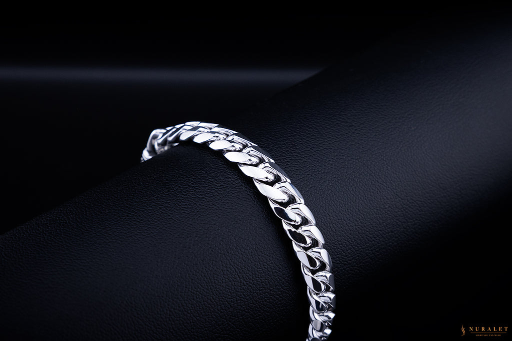 Heavy Miami Cuban Link Bracelet - Platinum