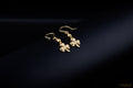 Shamrock Drop Earrings - 24K Gold 2.38g