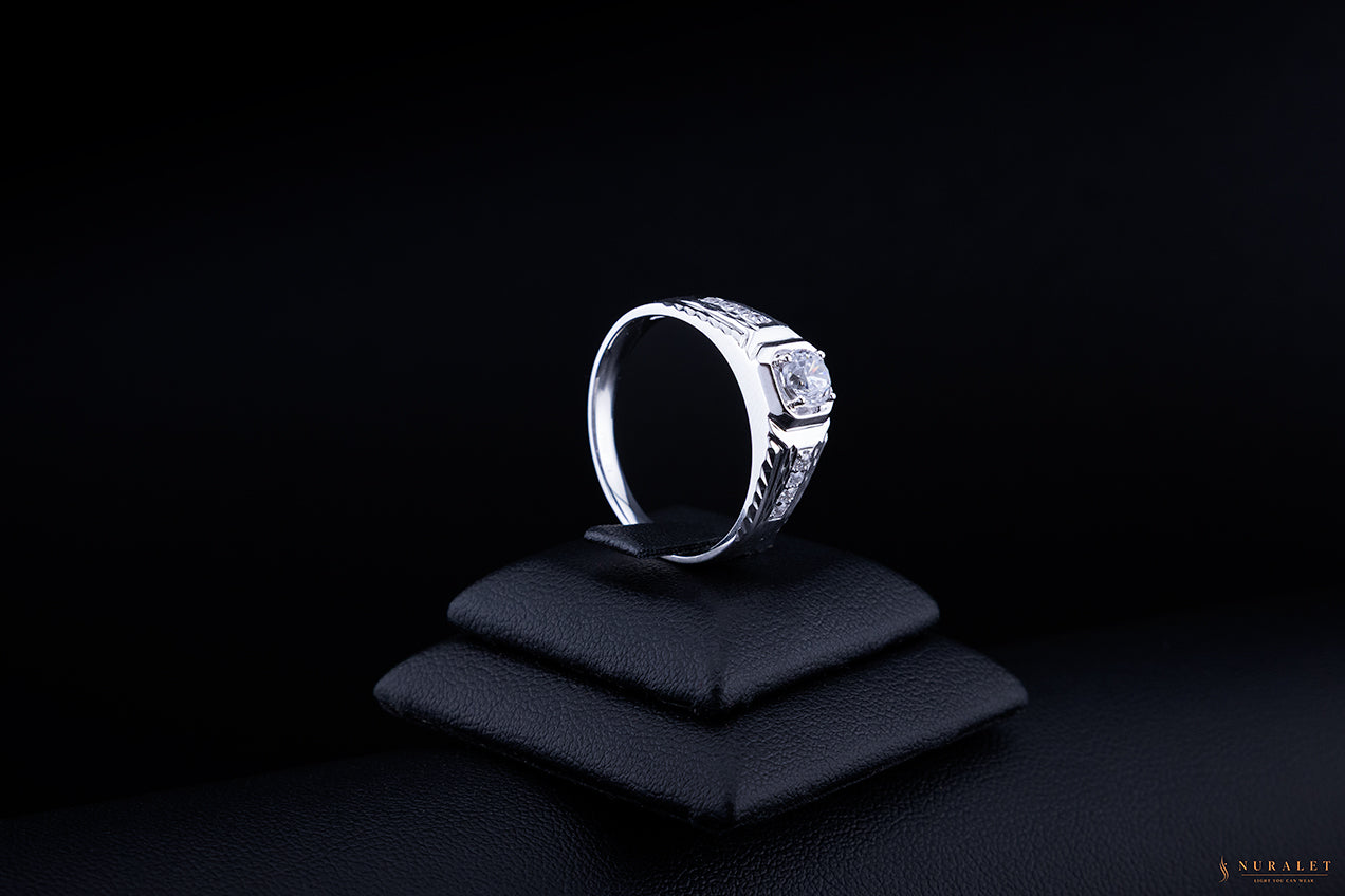 Executive Solitaire Ring - Platinum 2ct Lab Diamond