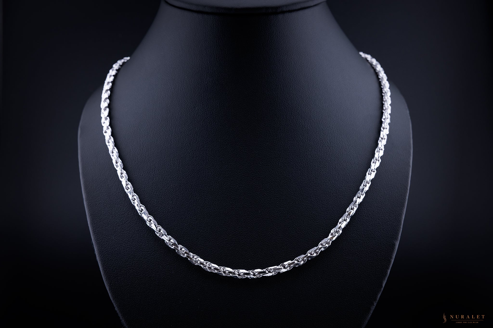Chunky Rope Chain - Platinum 4mm 24.5"