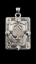 Ace Of Spades Pendant - Silver