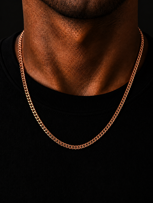 Cuban Link Chain — 14K Gold 4mm