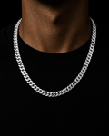 Heavy Cuban Link Chain - Platinum 7mm 26 Inch