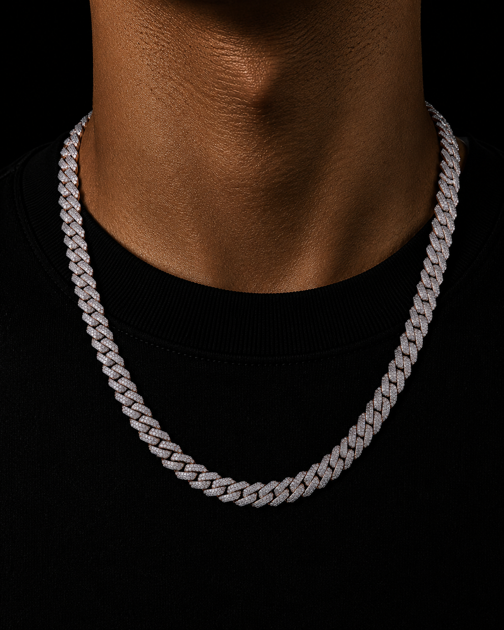 Iced Miami Cuban Link Chain - Gold & Diamonds