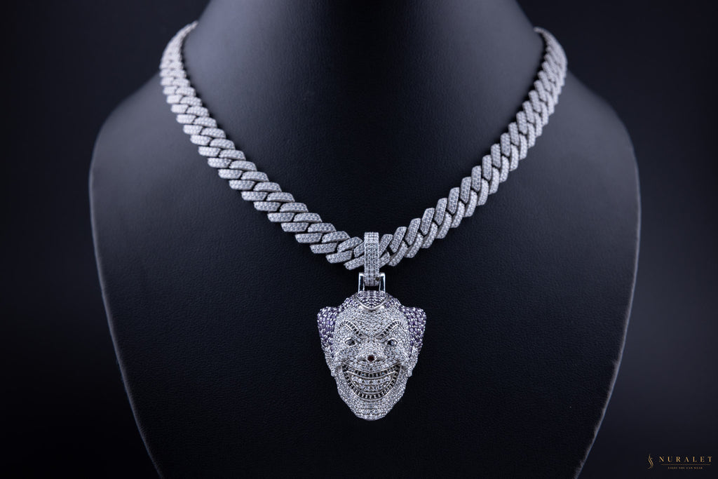 Joker Pendant White Gold ICED