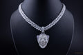 Joker Pendant White Gold ICED