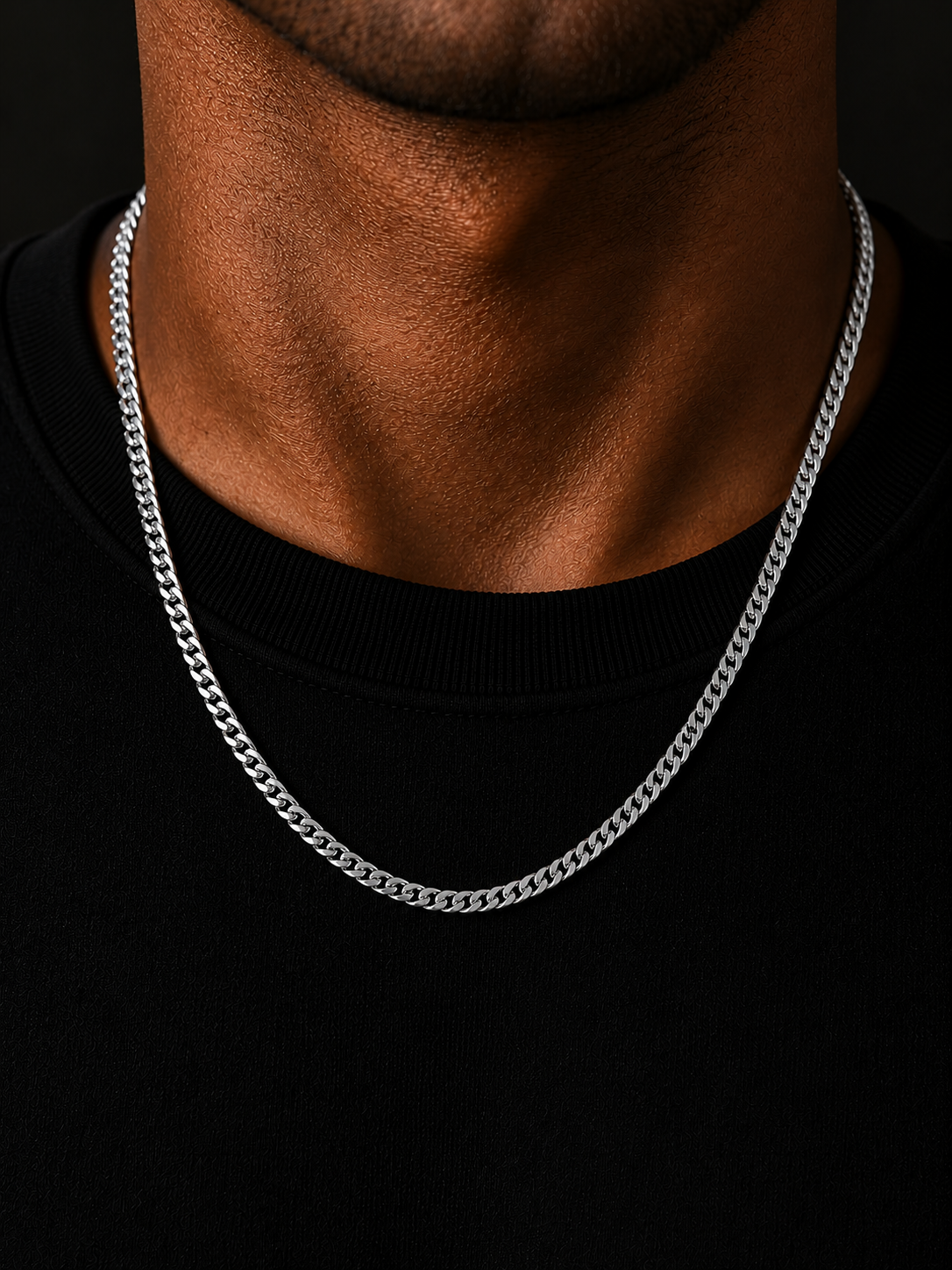 Cuban Link Chain — Sterling Silver 4mm